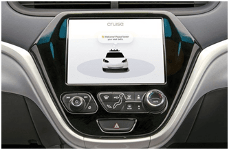 habitacle de voiture autonome et verte